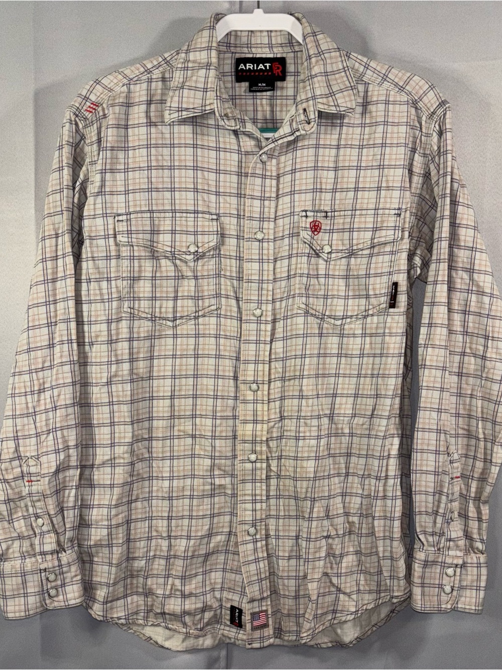 Title: Ariat Men's FR Work Shirt M Plaid NFPA 2112 CAT2